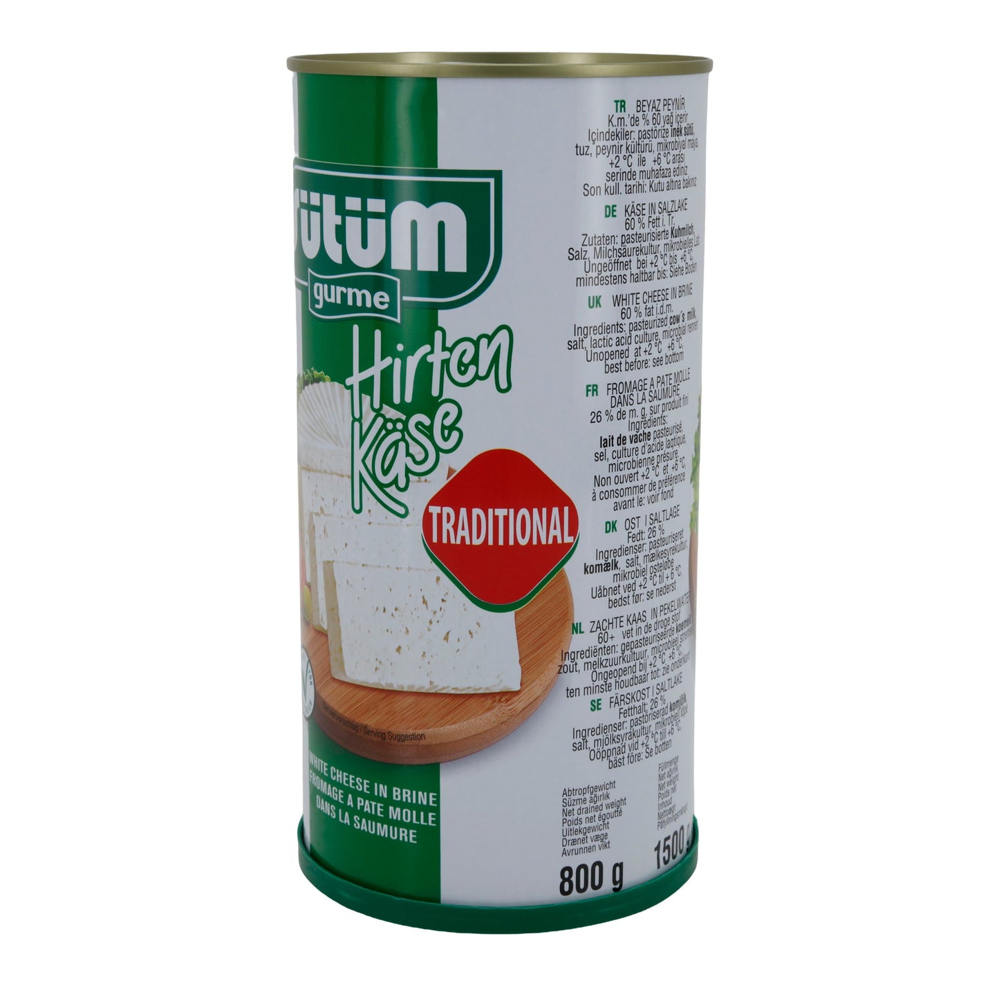 Hirtenkäse Sütüm | Weißkäse in Salzlake | Traditionell | 1500 g SUETUEM