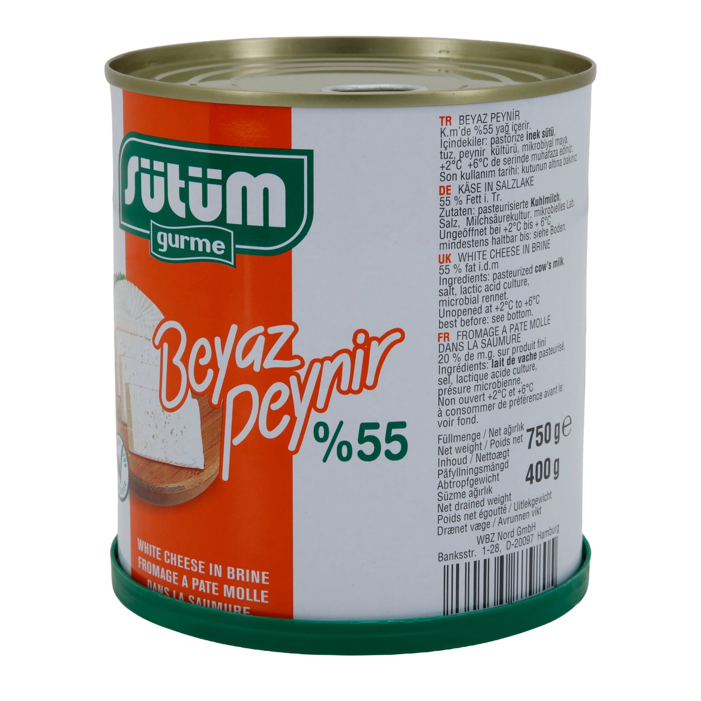 Weißkäse Sütüm Beyaz Peynir | Weißkäse in Salzlake | 55 % Fett i. Tr. | 750 g