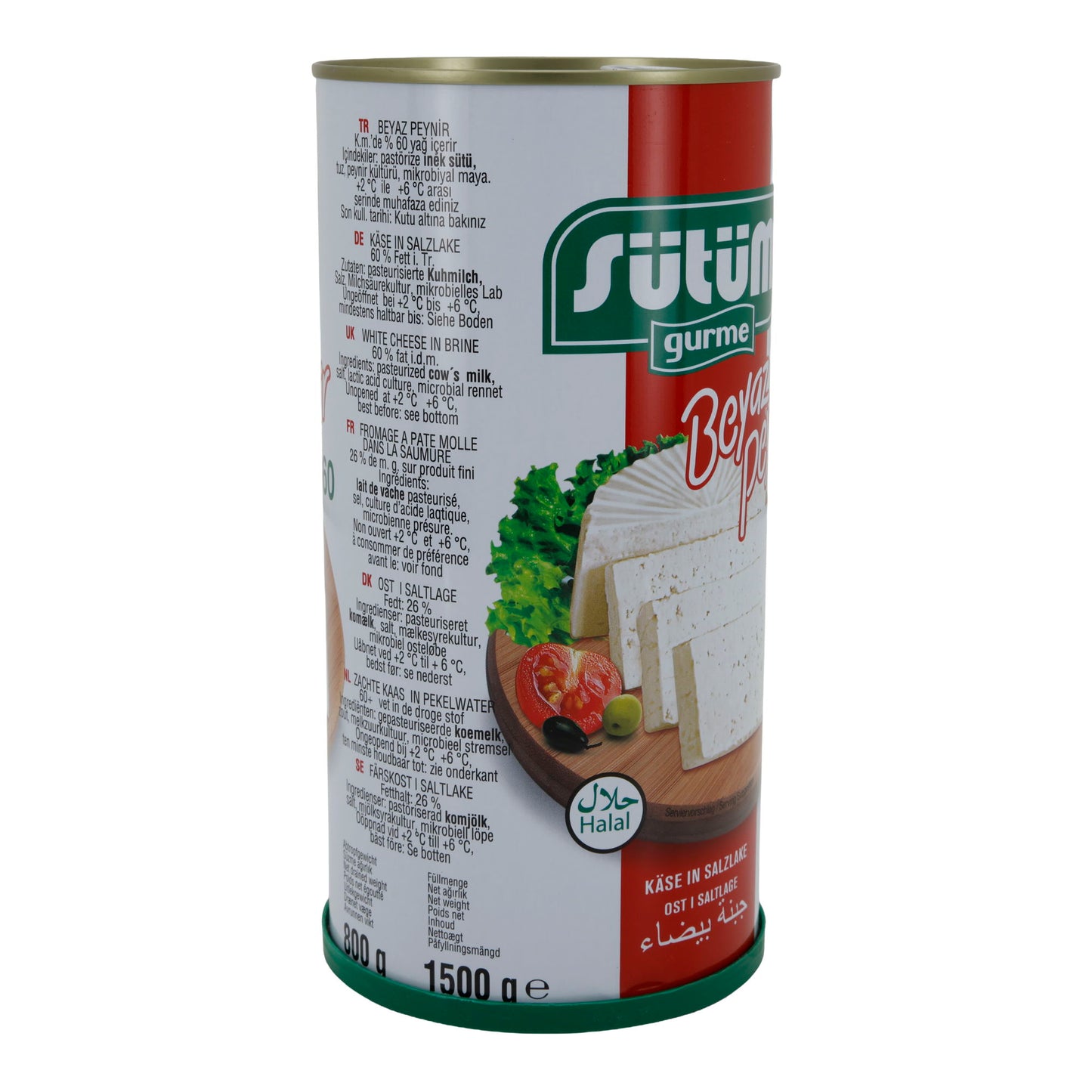 Weißkäse Sütüm Beyaz Peynir | Weißkäse in Salzlake | 60 % Fett i. Tr. | 1500 g
