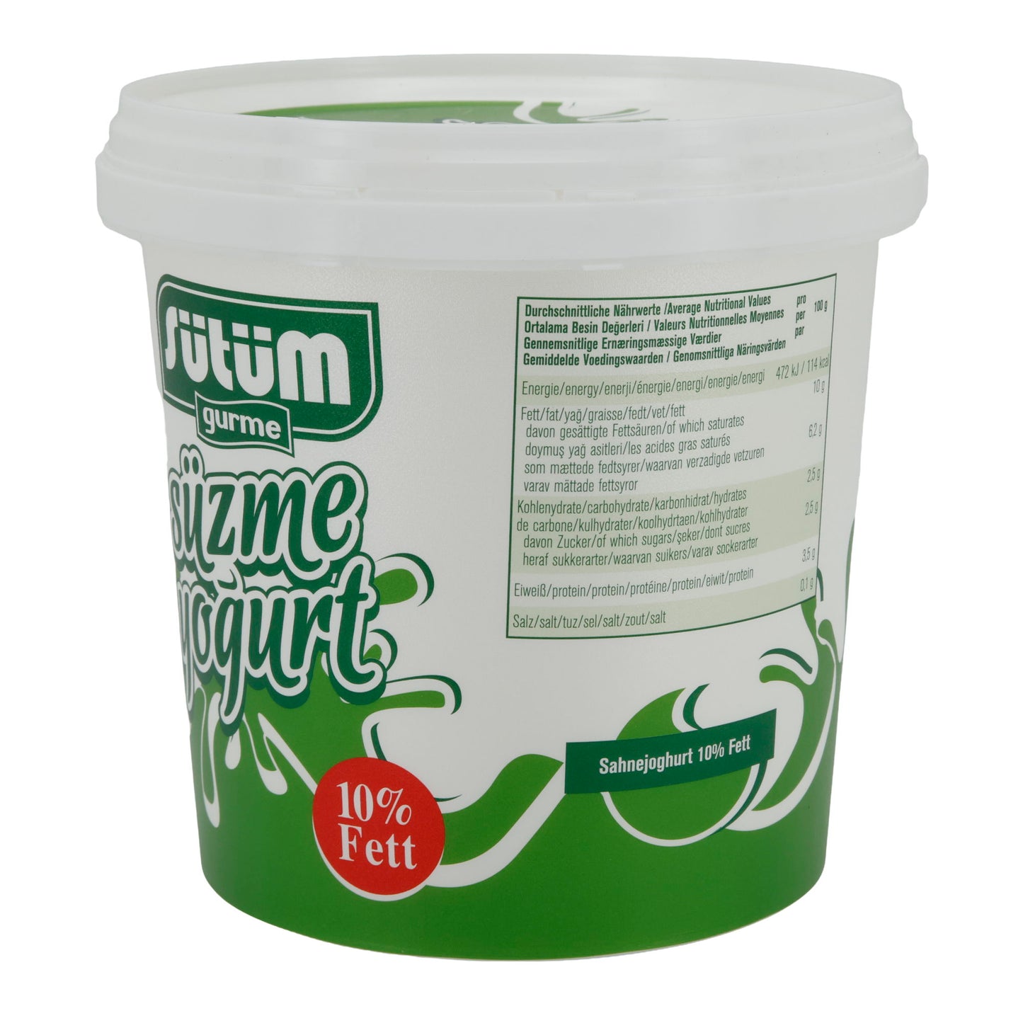 Dorfjoghurt Sütüm Köy Yoğurdu | Yogurt | Yogurt tradizionale di villaggio con 10% di grassi | 1000 g