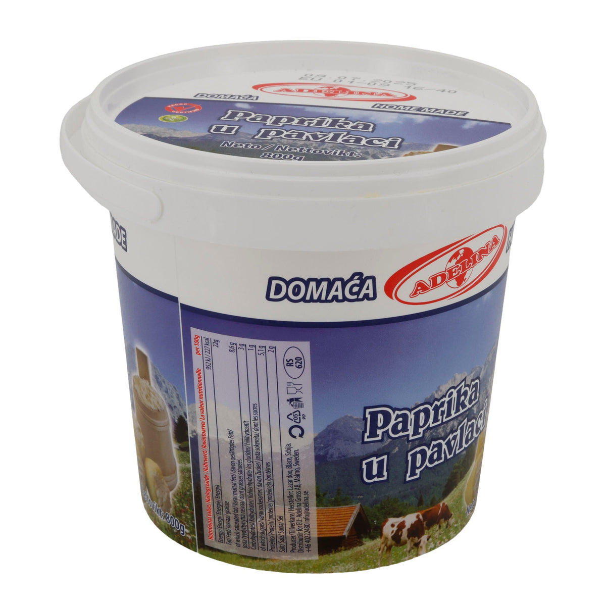 Paprika Adelina Paprika U Pavlaci | Paprika | Paprika in Sauerrahm | 800 g ADELINA
