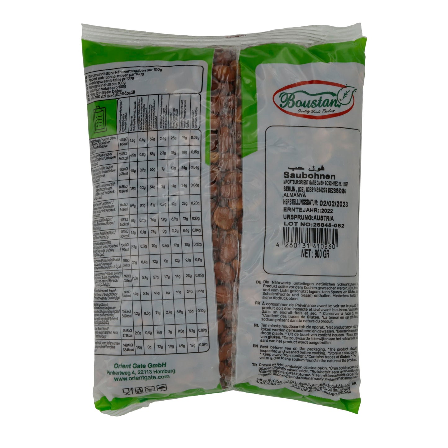 Saubohnen Boustan | Hülsenfrüchte | Vielseitig | 900 g BOUSTAN