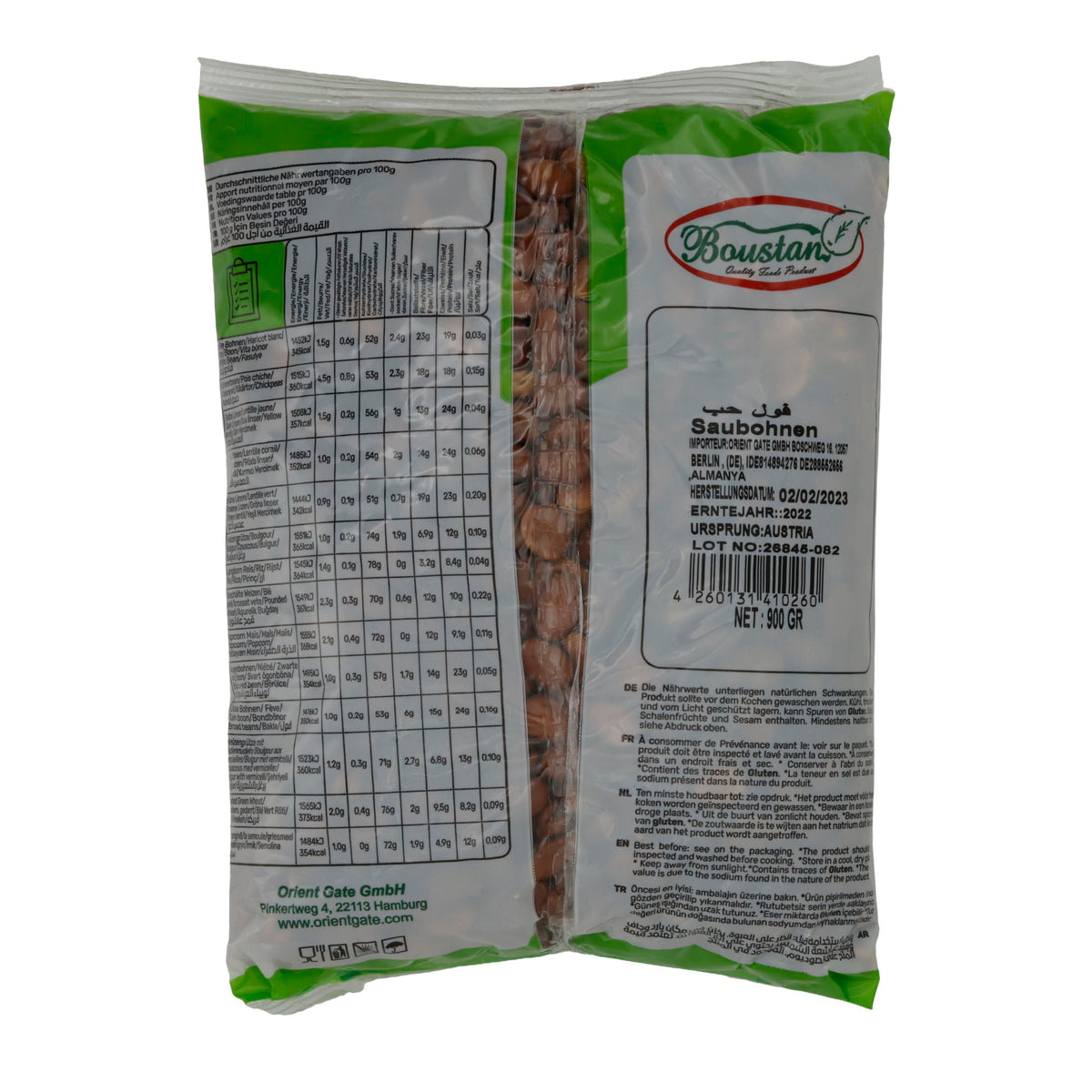 Saubohnen Boustan | Hülsenfrüchte | Vielseitig | 900 g BOUSTAN