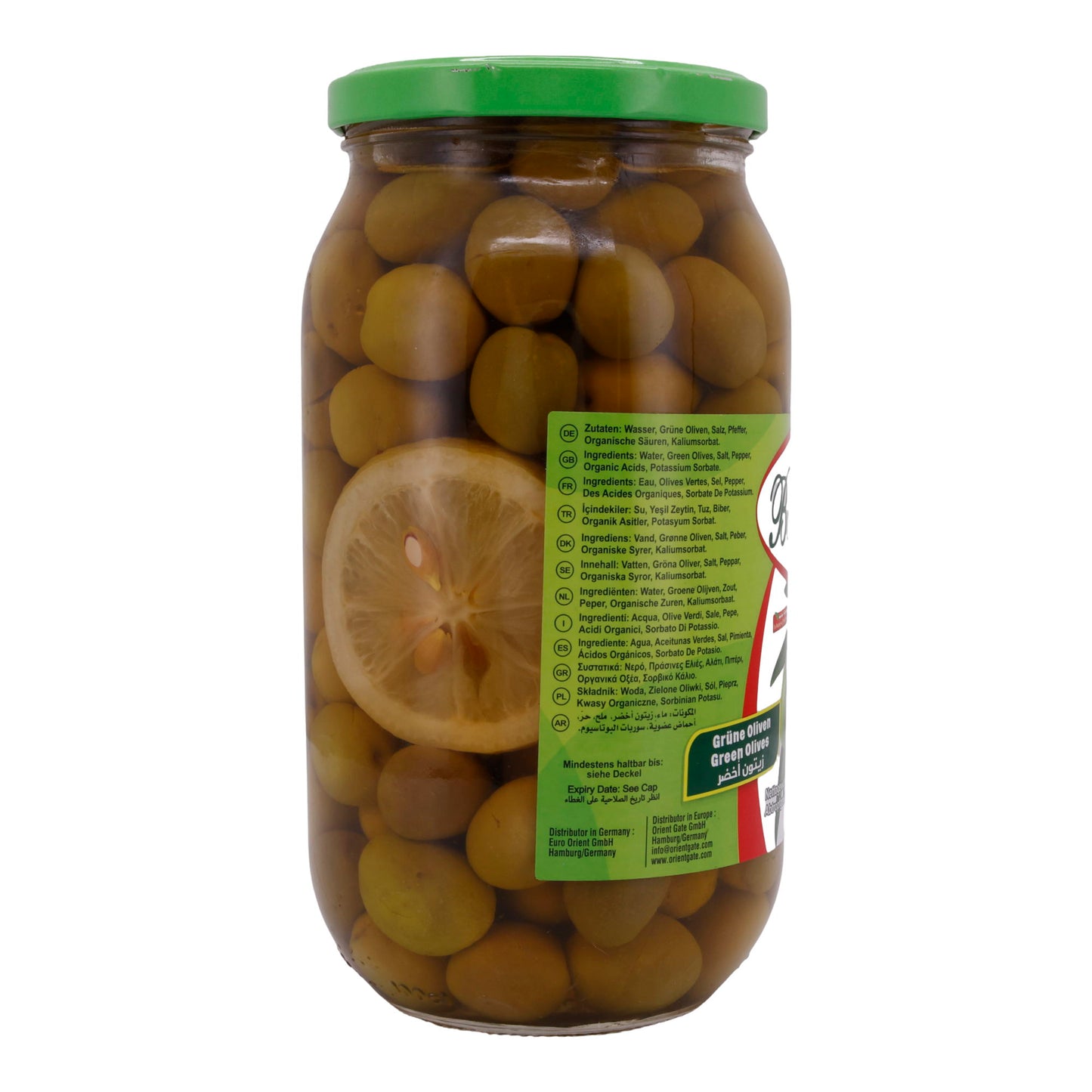 Groene Olijven Boustan | In pot | gevulde olijven met paprika | 950 g