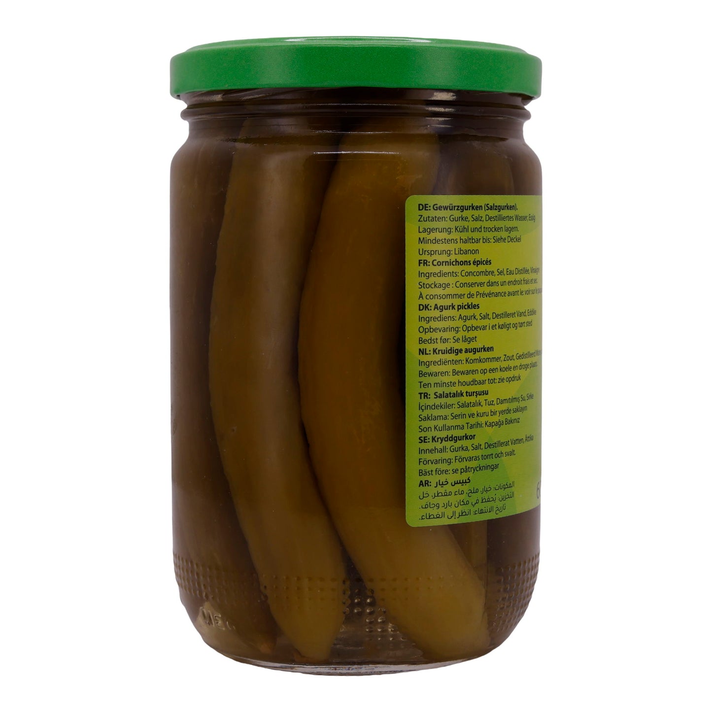 Gewürzgurken Boustan | Groenten | Knapperig en aromatisch uit Libanon | 600g