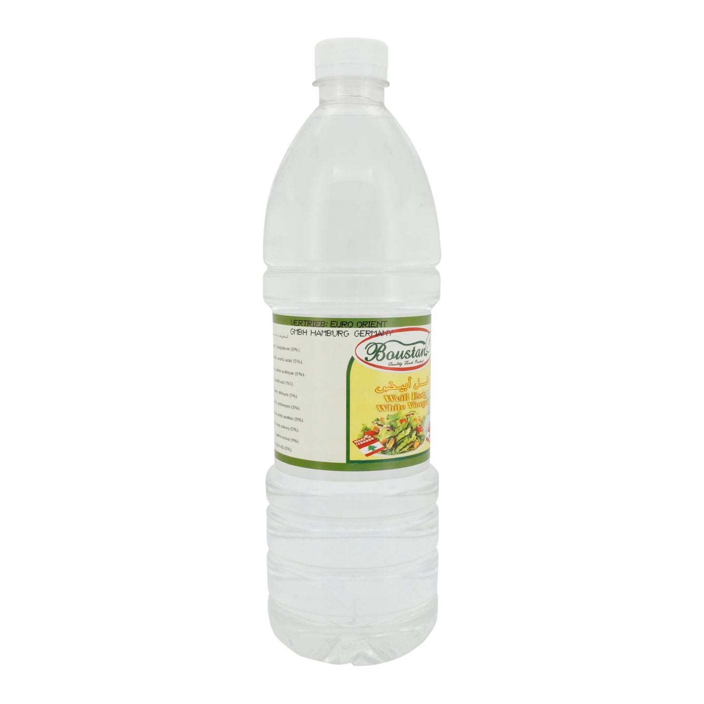 Weißweinessig Boustan | Mild-säuerlicher Essig | Für mediterrane Küche | 1 l BOUSTAN