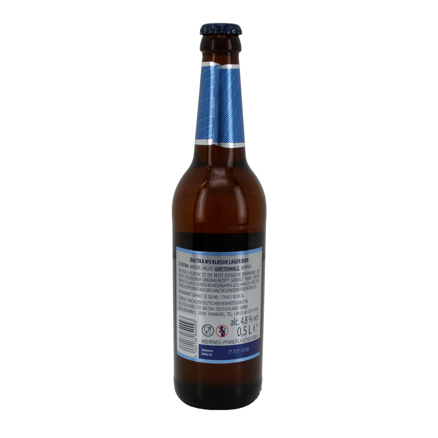 Russisch Lagerbier Baltika 3 Classic | Bier | 500 ml Fles
