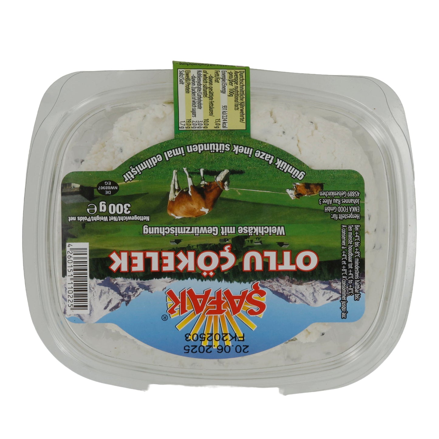 Cheese Safak Herb Çökelek | Turkish Soft Cheese | With Spice Mix | 300 g