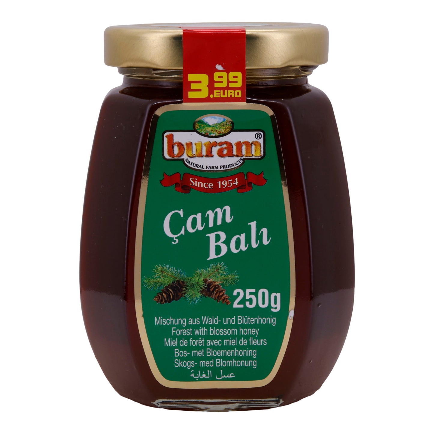 Blütenhonig Buram | Reiner Honig | Direkt aus der Natur | 250 g