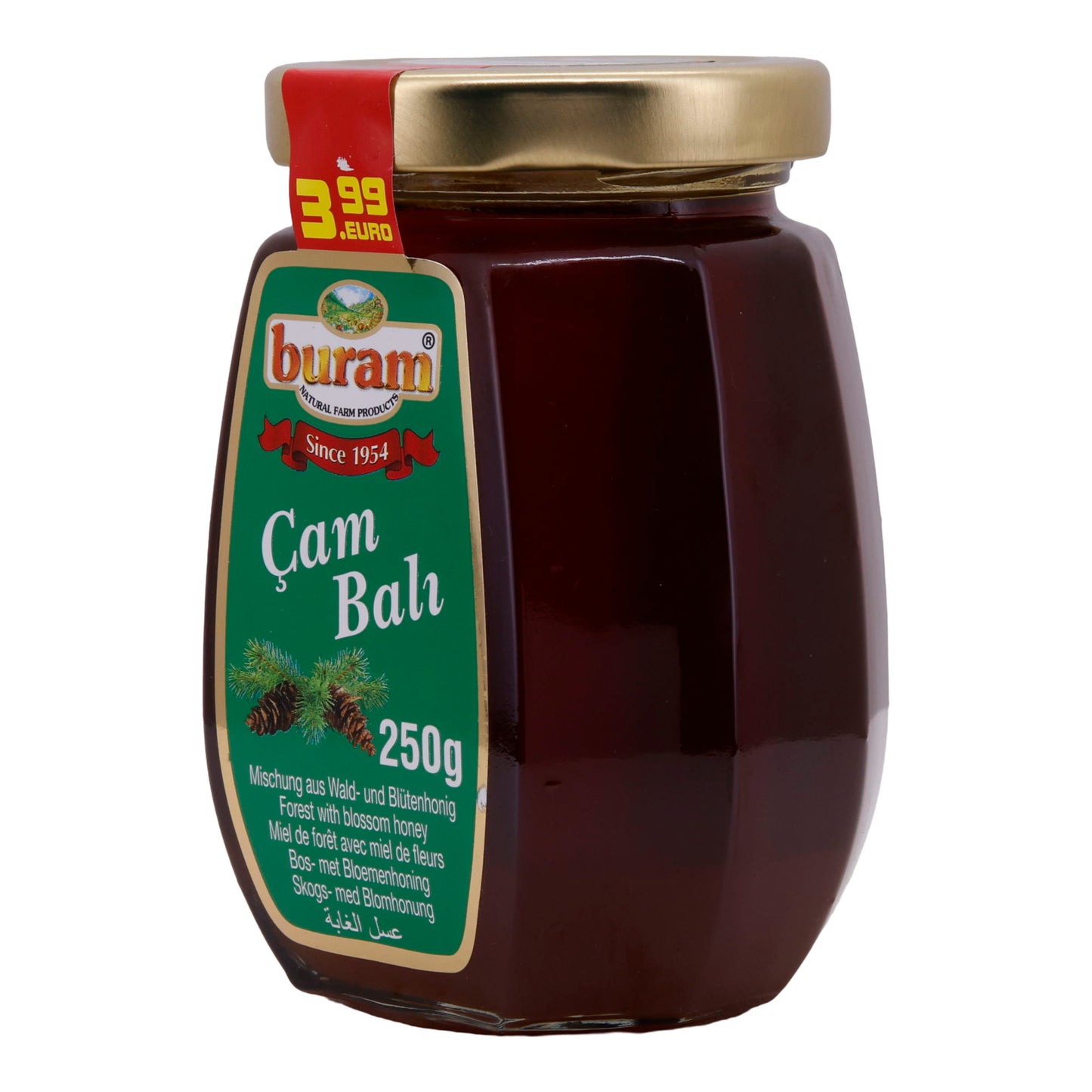 Blütenhonig Buram | Reiner Honig | Direkt aus der Natur | 250 g