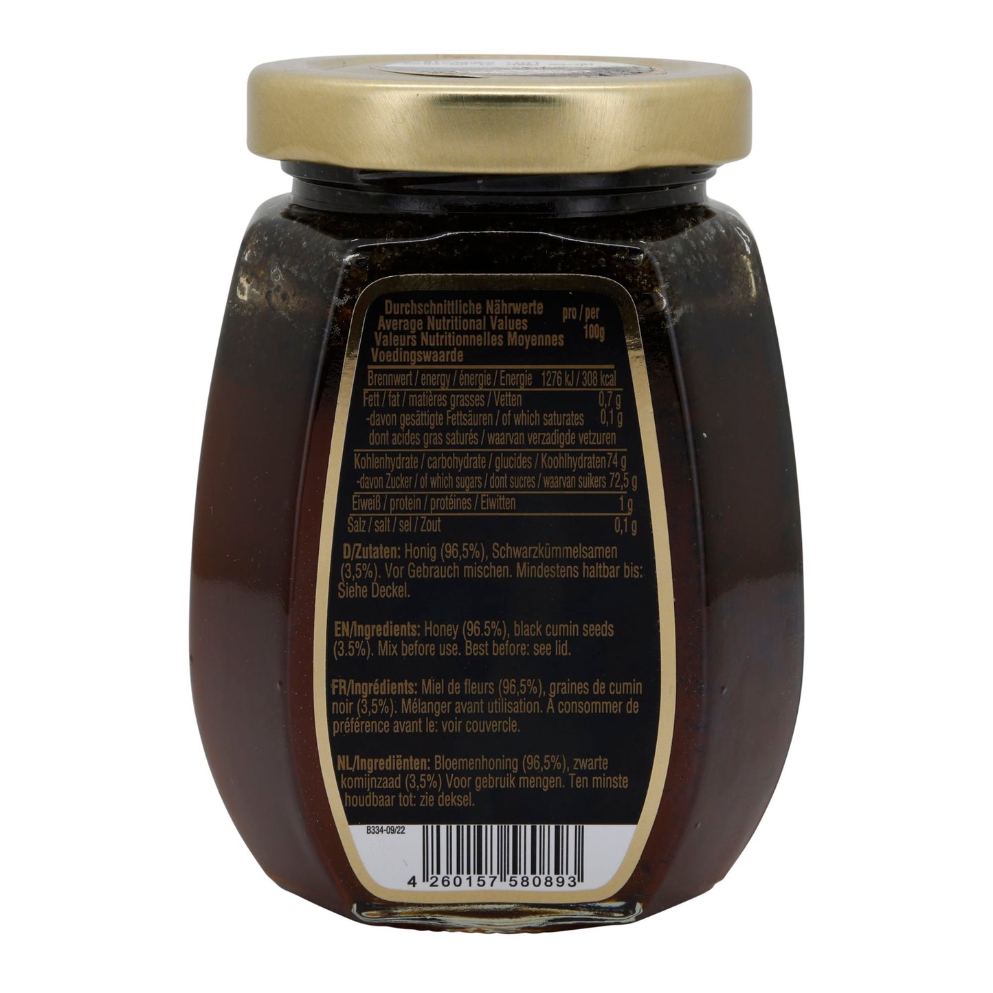 Çörekotlu Bal Buram | Miele | Miele con semi di cumino nero | Barattolo da 250 g