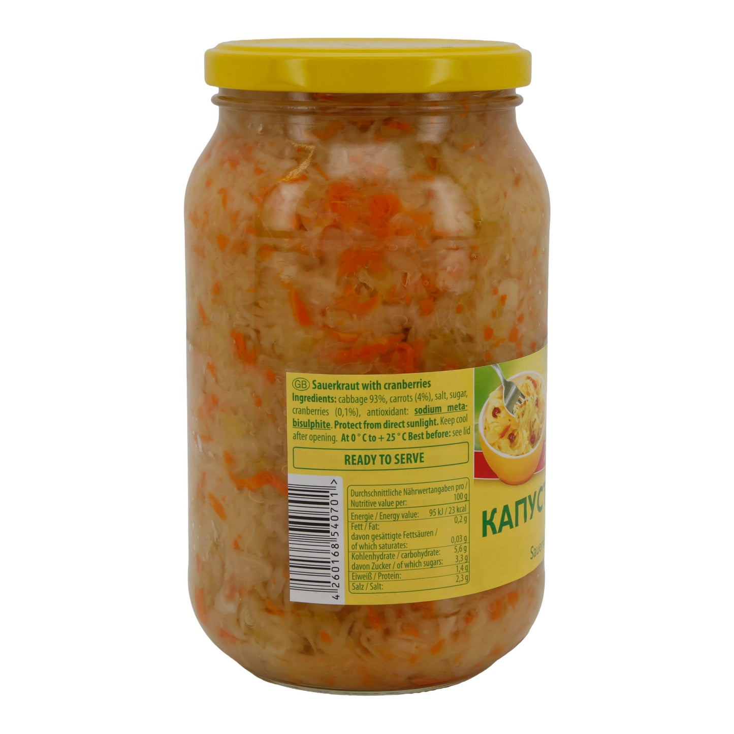 Zuurkool Leis | Zuurkool | met veenbessen/Kluekwoy | 880 g