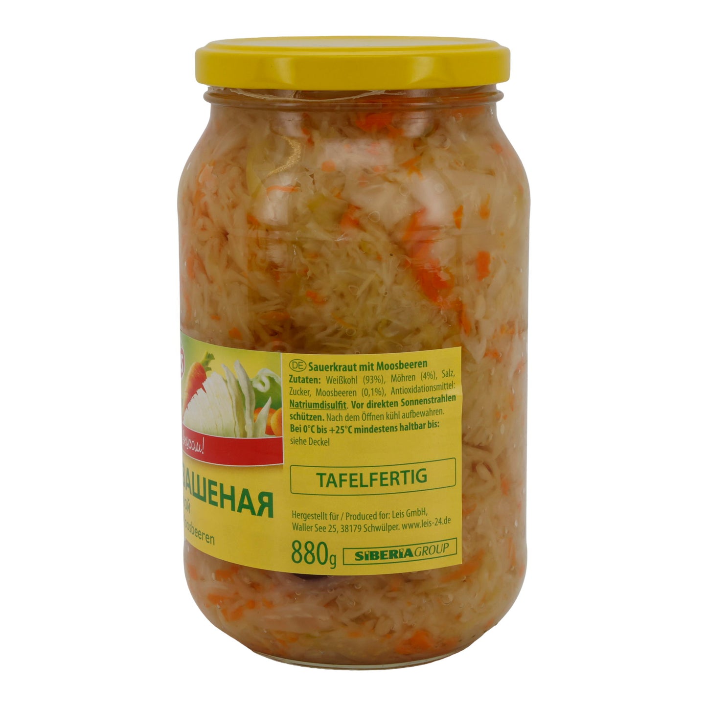 Zuurkool Leis | Zuurkool | met veenbessen/Kluekwoy | 880 g