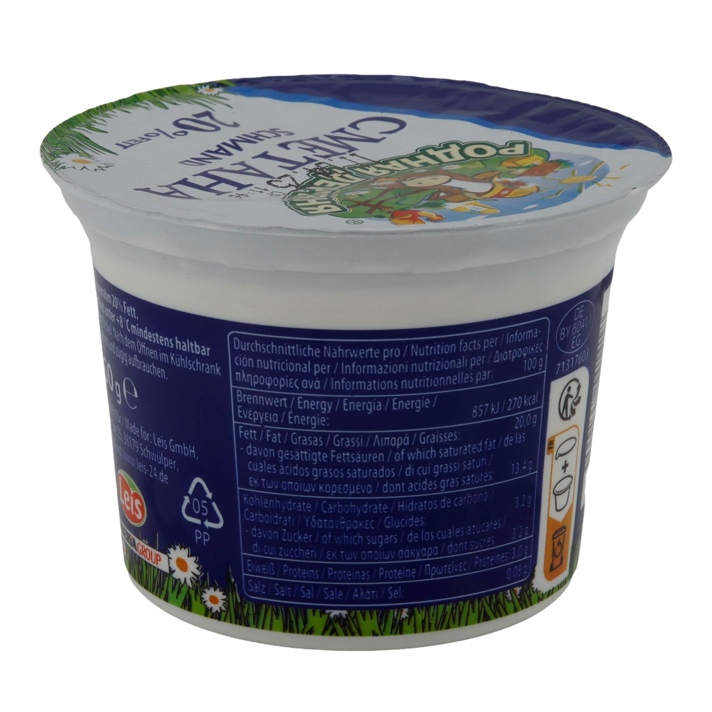 Sauerrahm Smetana Schmand | Sauerrahm | Cremoso per cucina dell'Europa orientale | 250 g