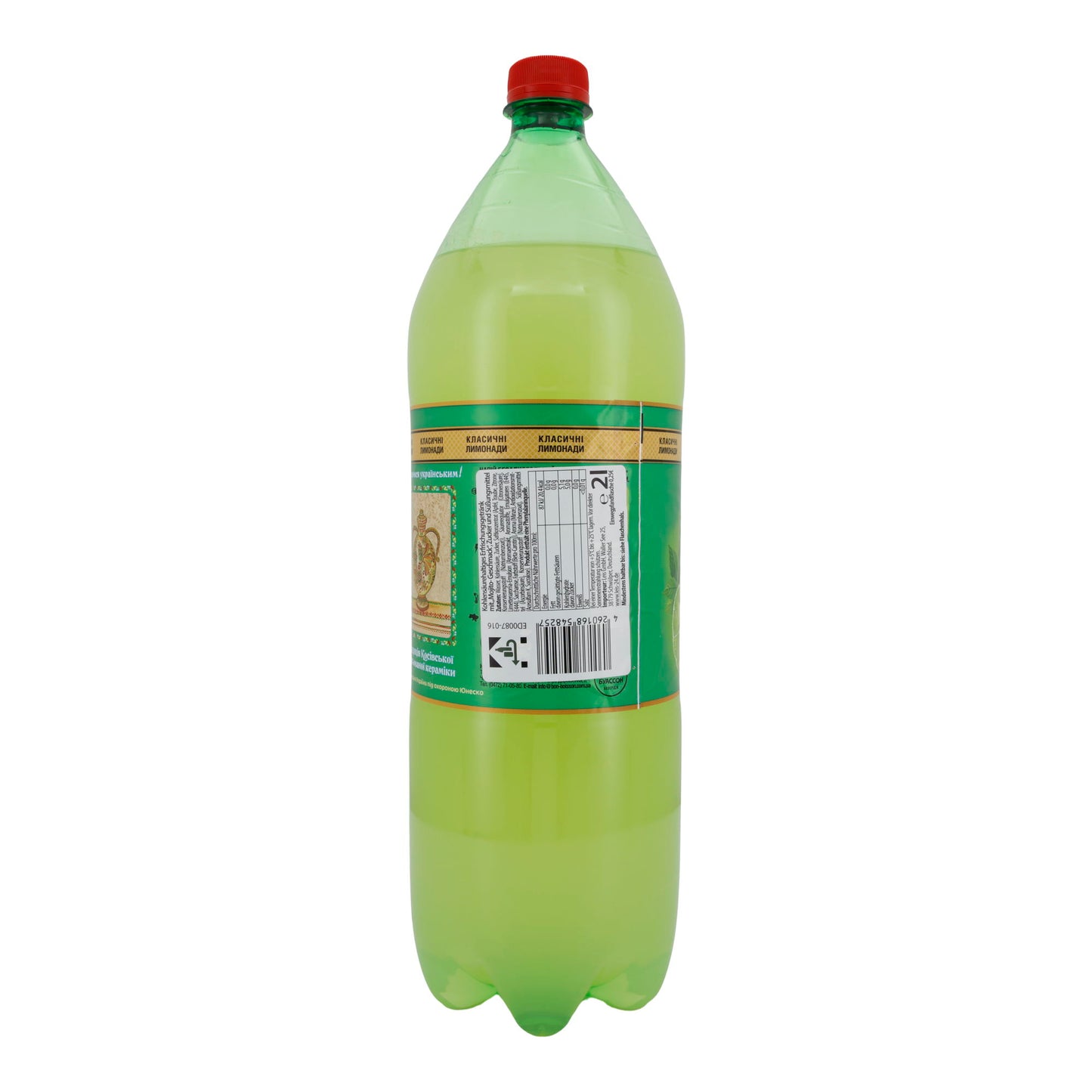 Verfrissend drankje Mojito Bon Boisson | Alcoholvrij | Met munt- en limoensmaak | 2 L