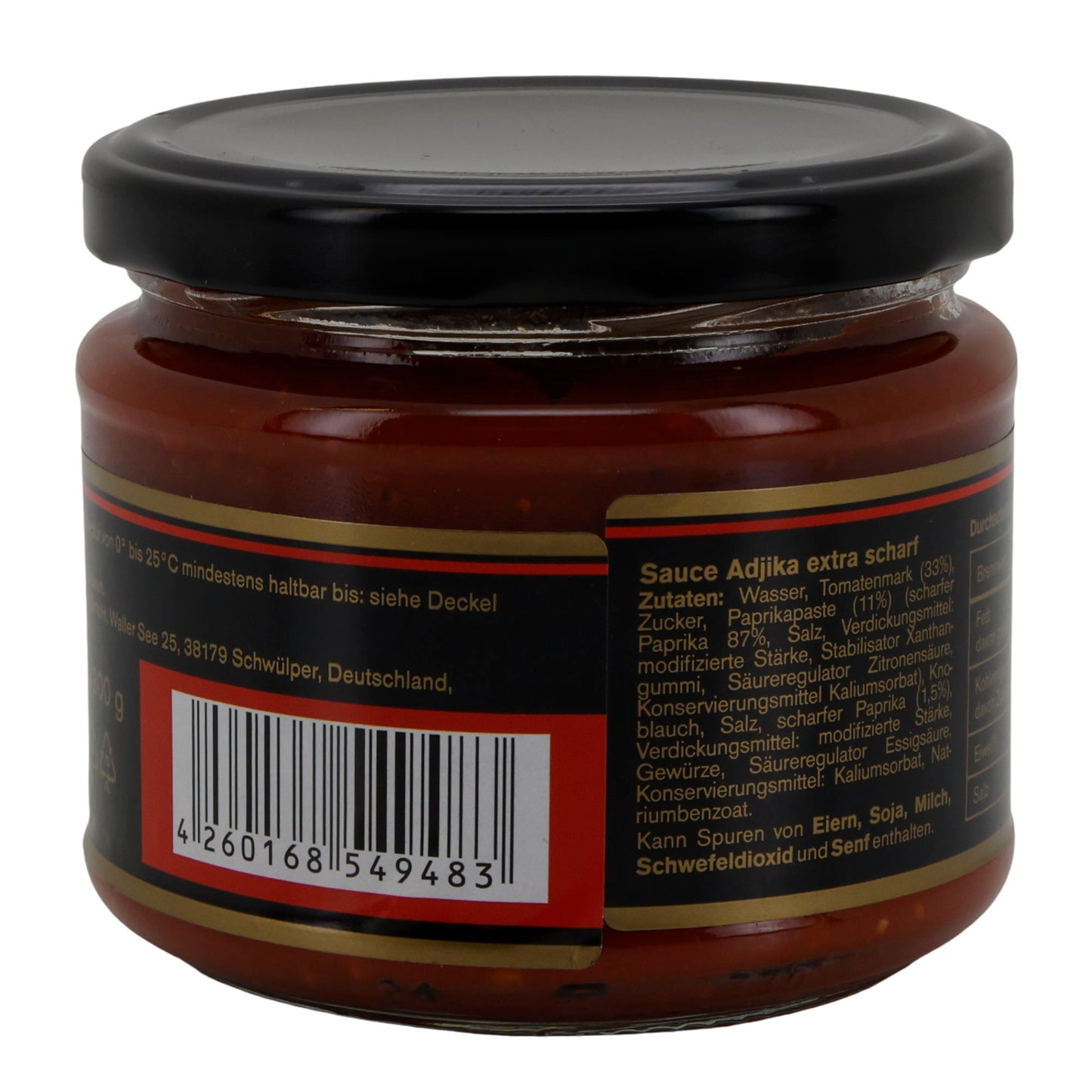 Leis Adjika | extra scharfe Würzsauce | mit Chili & Knoblauch | 300 g