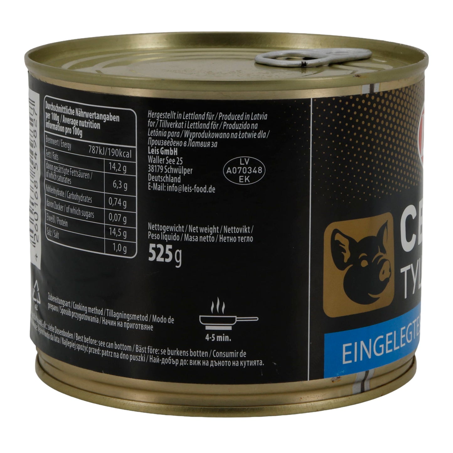 Leis Eingelegtes Schweinefleisch | 85 % Fleischanteil | 525 g