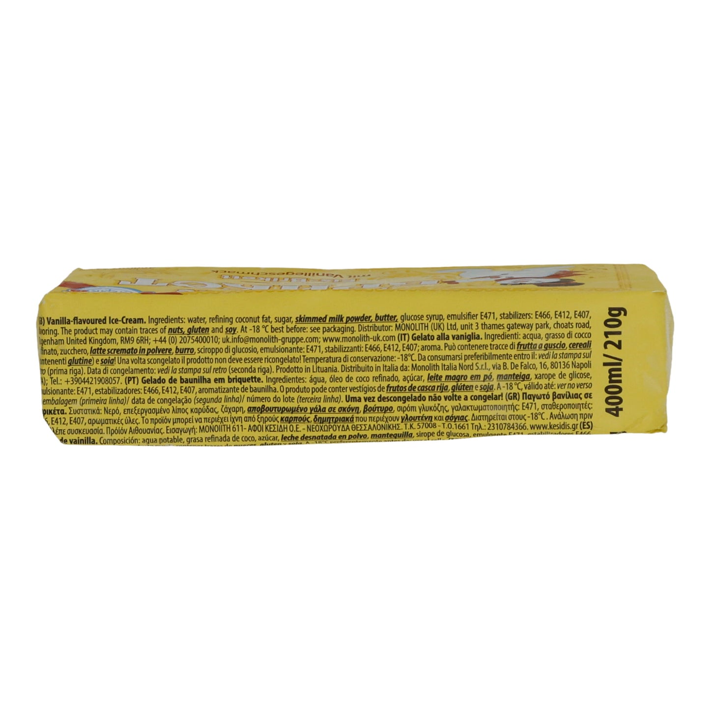 Ice Snezhok | Ice Briquette Vanilla | Classic, Eastern Europe | 400 ml / 210 g