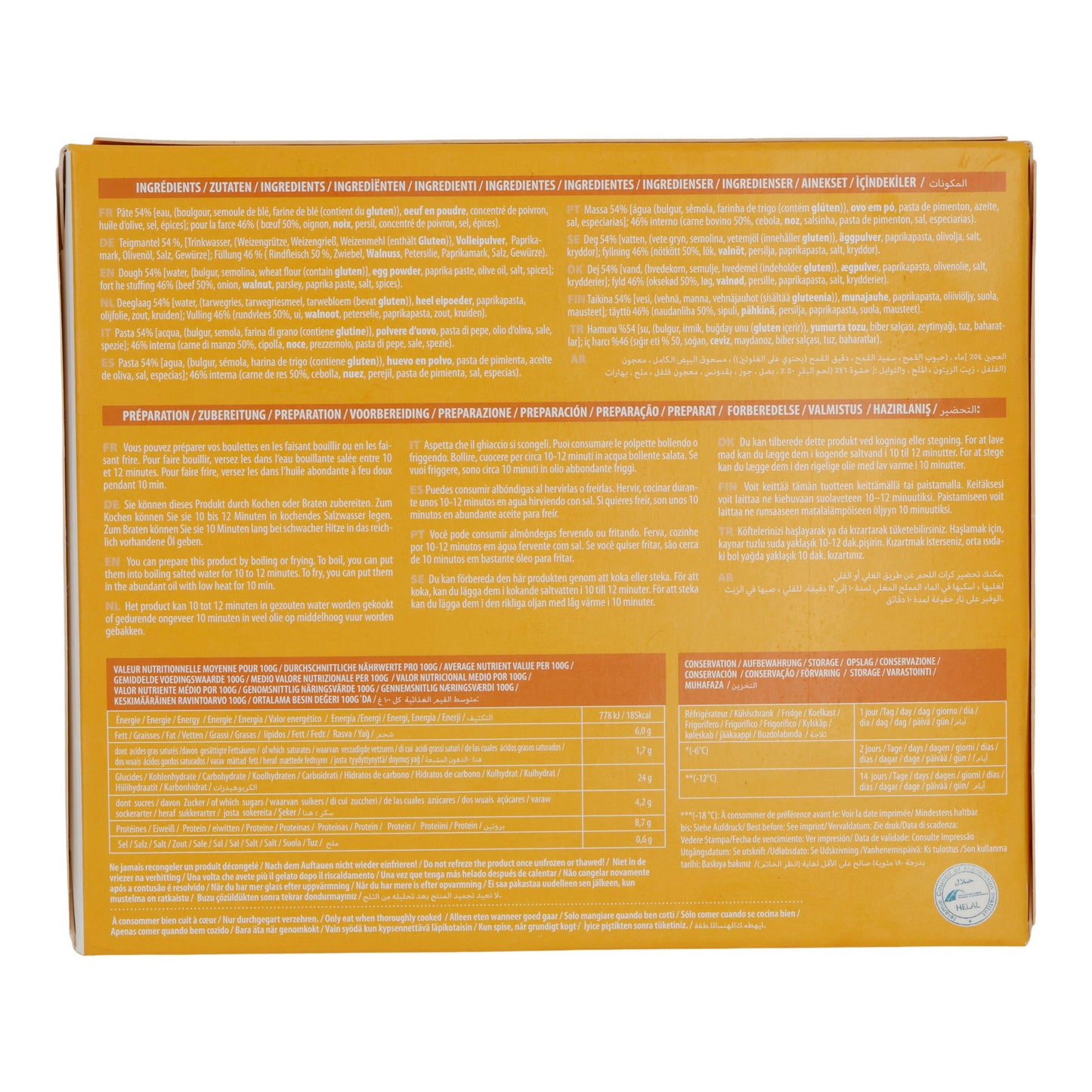 Tavuk Sosis Leziz | Bratrollen | Aus Hähnchenseparatorenfleisch, tiefgefroren | 2600 g