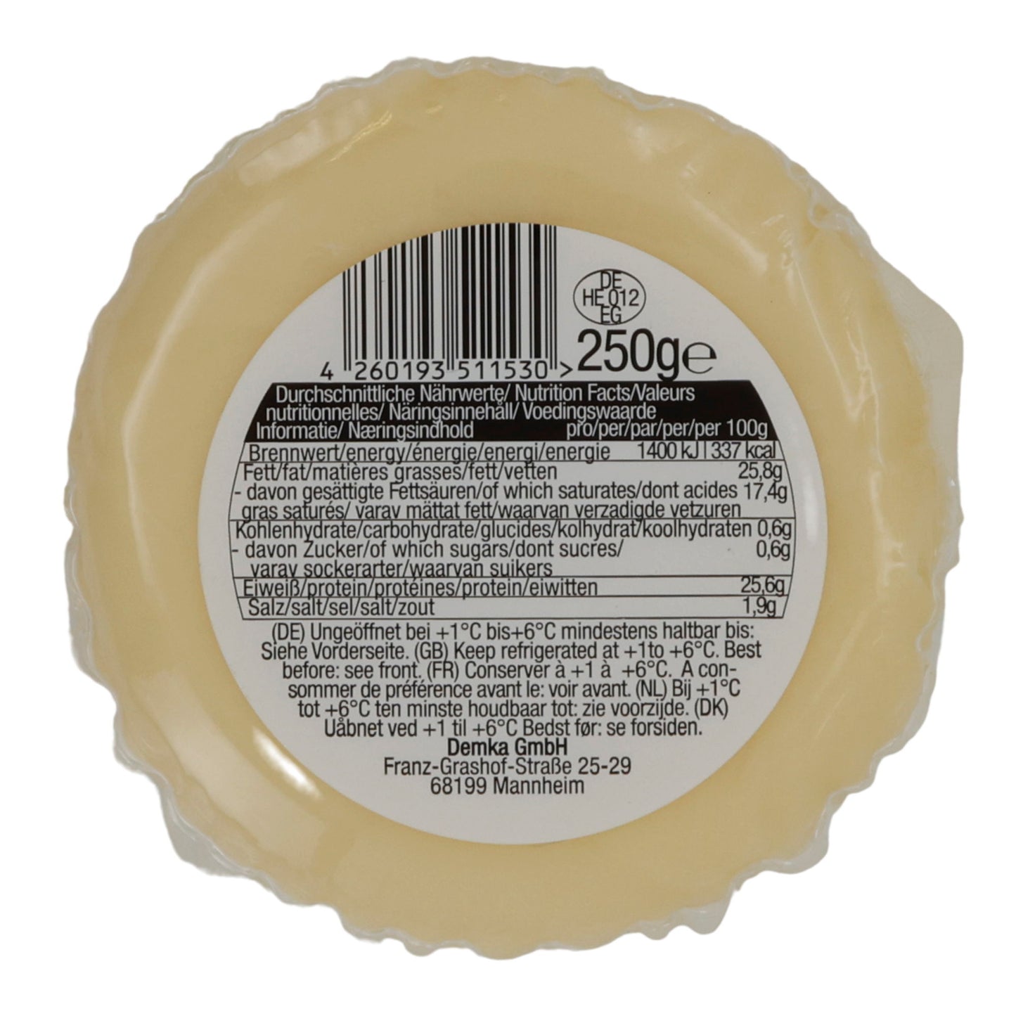 Cheese Yörem Kaşar Cheese | Semi-hard Turkish Cheese | 45% Fat in Dry Matter | 250 g