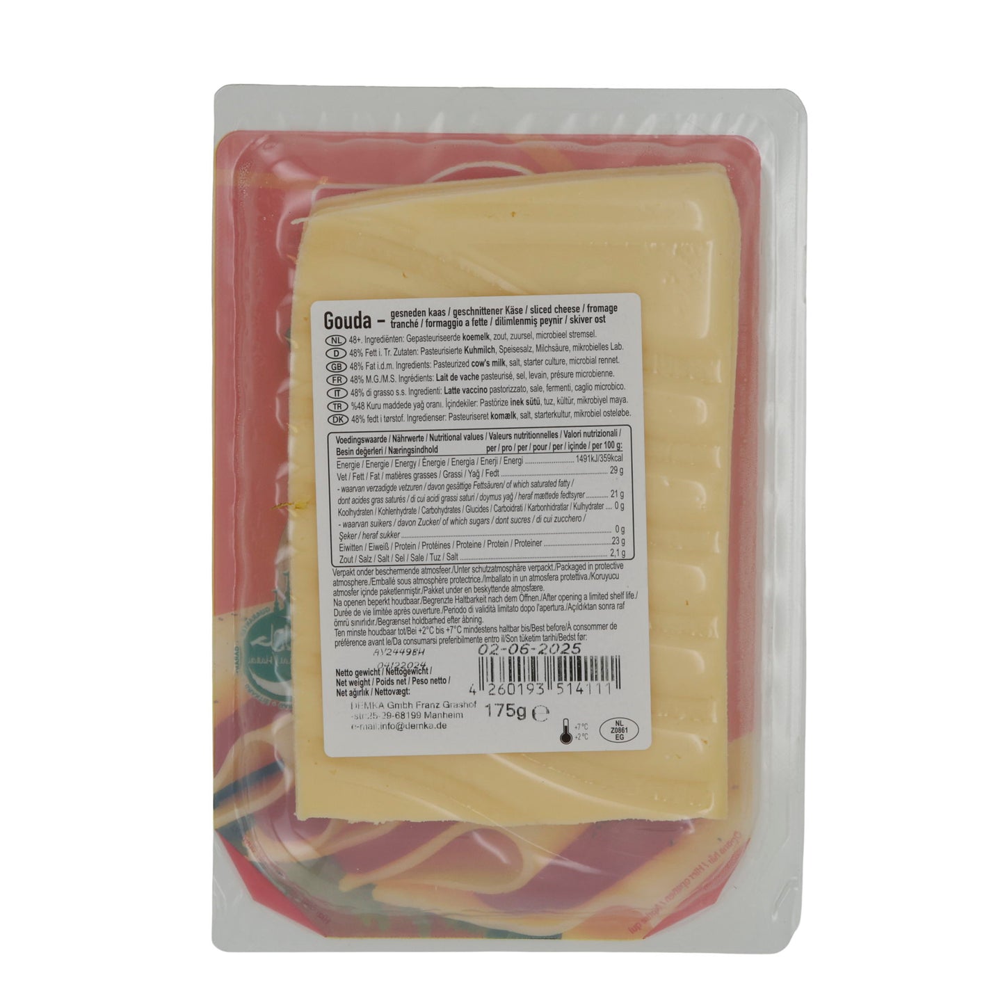 Erzincan Style Sliced Kasar Cheese