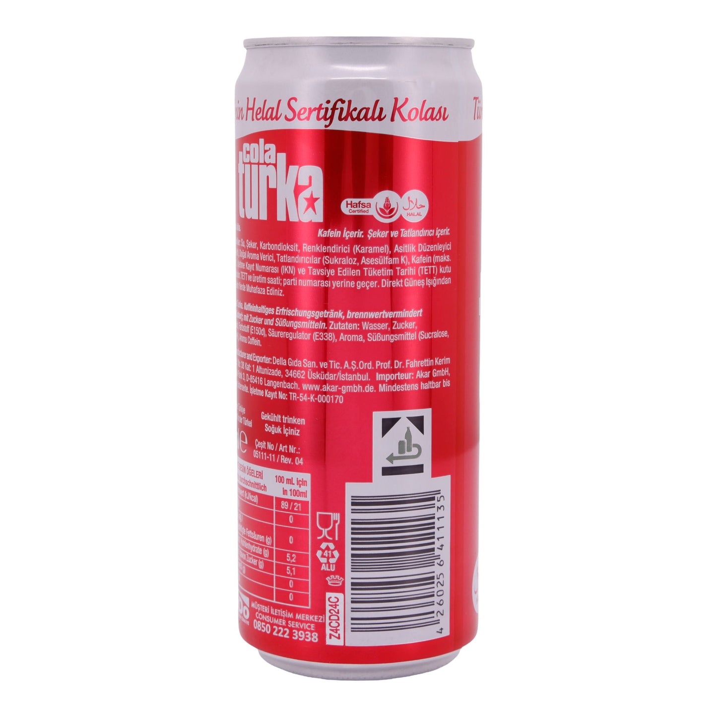 Cola Turka İçecek | Helal | 330 ml