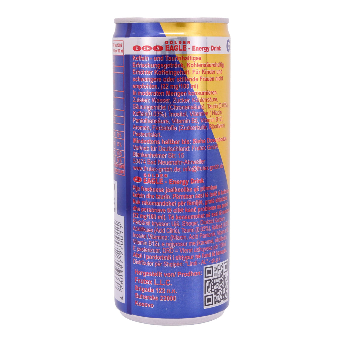 Energy Drink Golden Eagle | Getränk | Mit Koffein und Taurin | 250ml GOLDENEAGLE