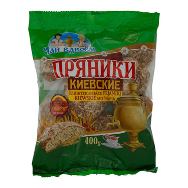 Rührteiggebäck Prjaniki Kiewskie | Gebäck | Mit Mohn | 400 g TSCHAI