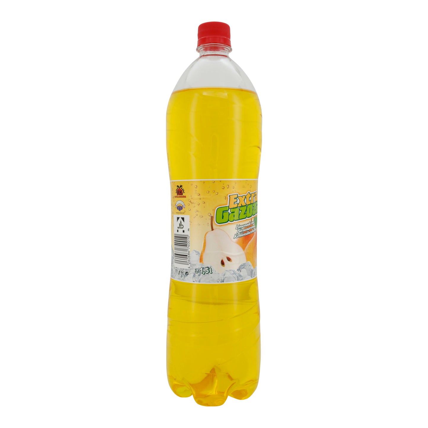 Gazoz Extra | Erfrischendes Limonadegetränk | Mit Pfirsichgeschmack | 1,5 L