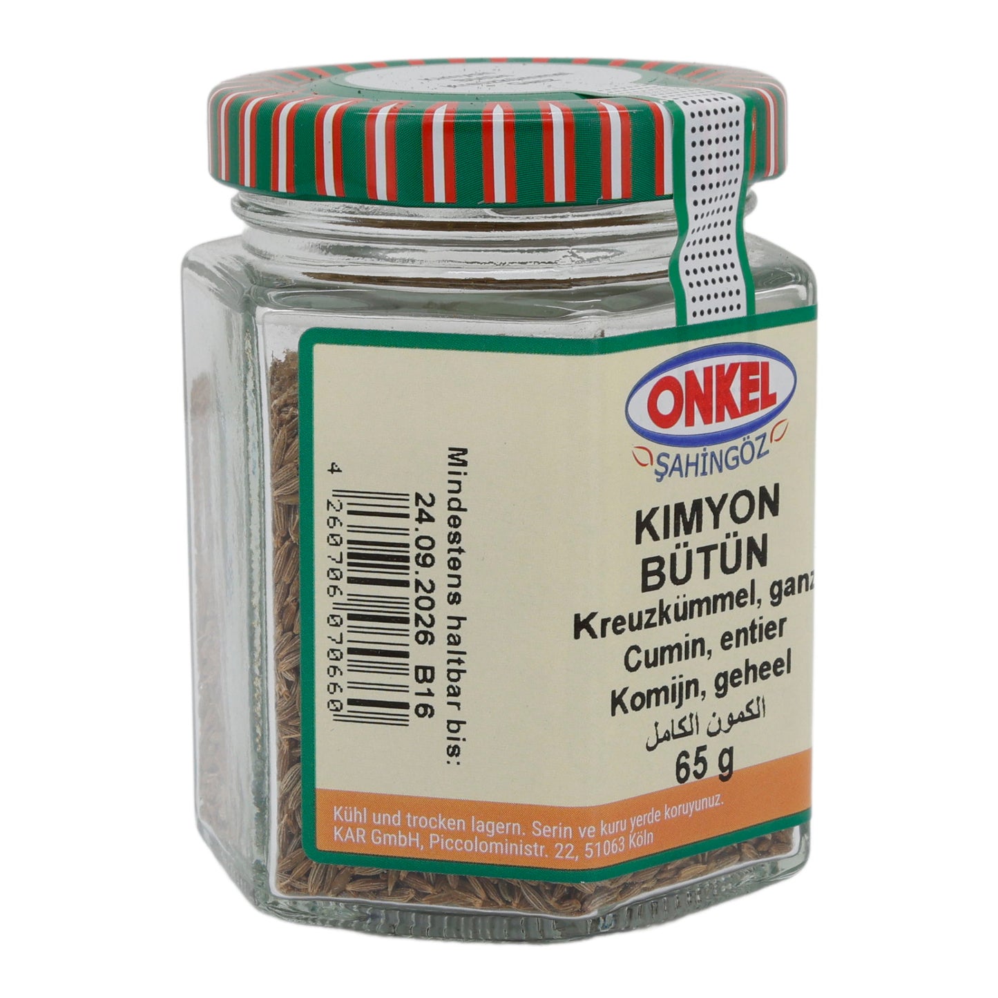 Kimyon Bütün ONKEL | Kruiden | Hele Komijnzaadjes | 65 g