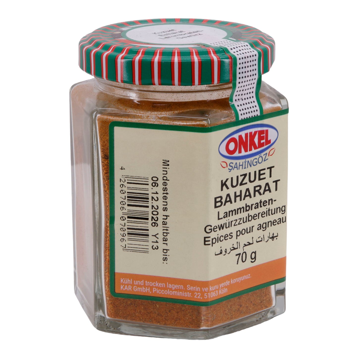 Gewürzmischung ONKEL Kuzuet Baharat | Für Lammbraten | 70 g