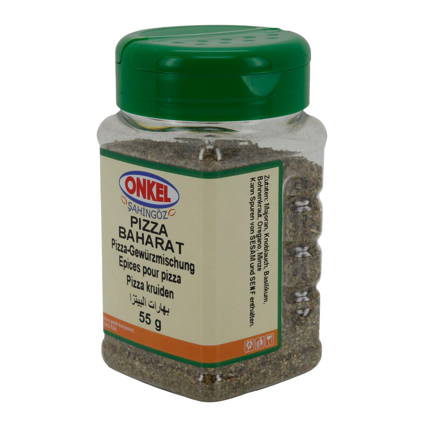Pizza-kruidenmix Onkel Şahingöz Pizza Baharat | Kruiden | Voor Pizza | 55 g