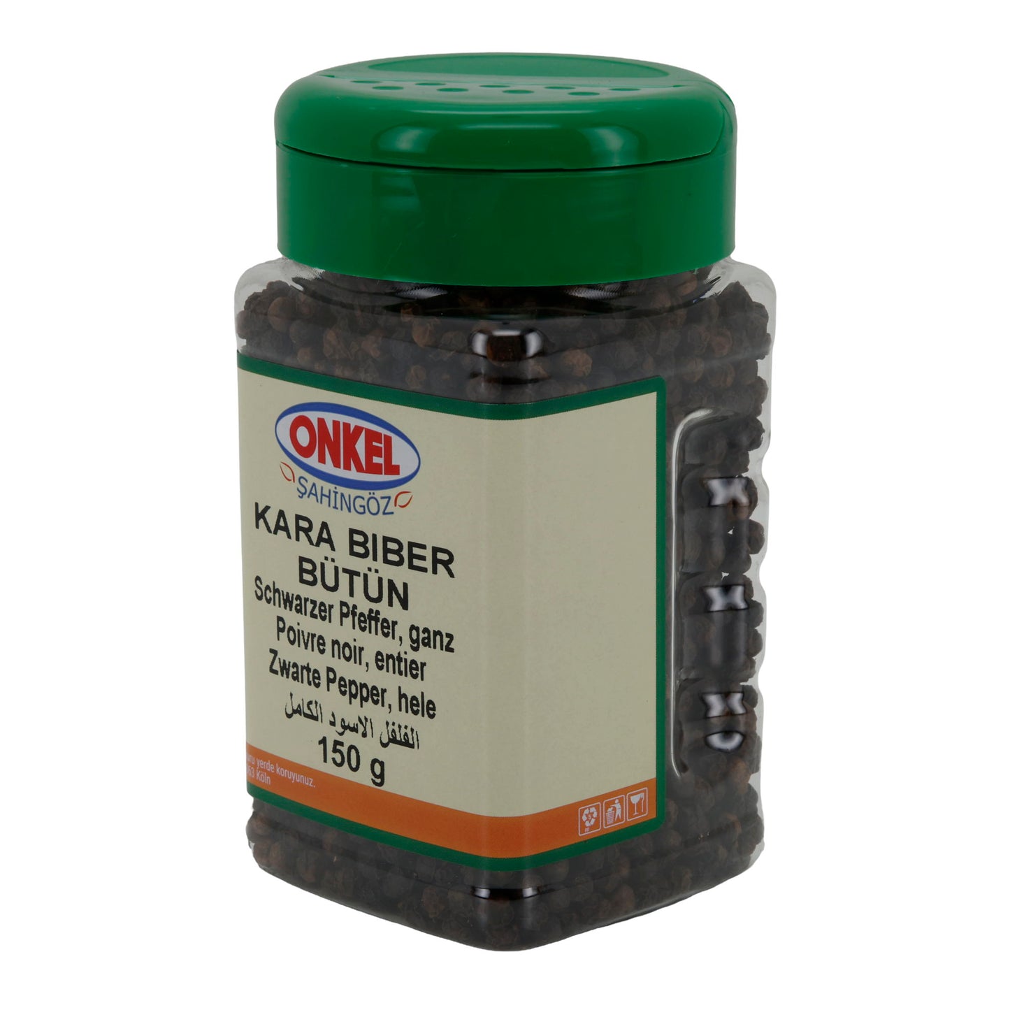 Pfeffer Onkel Kara Biber Bütün | Pfeffer | Schwarzer Pfeffer ganz | 150 g