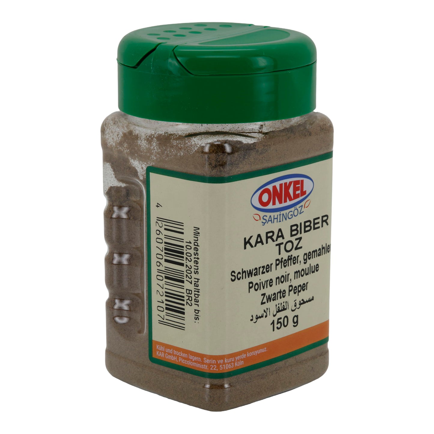 Zwarte peper gemalen Onkel Kara Biber Toz | Kruiden | 150 g