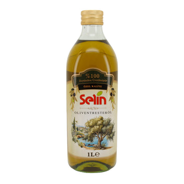 Selin Oliventresteröl | Natives Olivenöl Extra | Erste Güteklasse, hochwertige Qualität aus der Türkei | 1000 ml SELIN