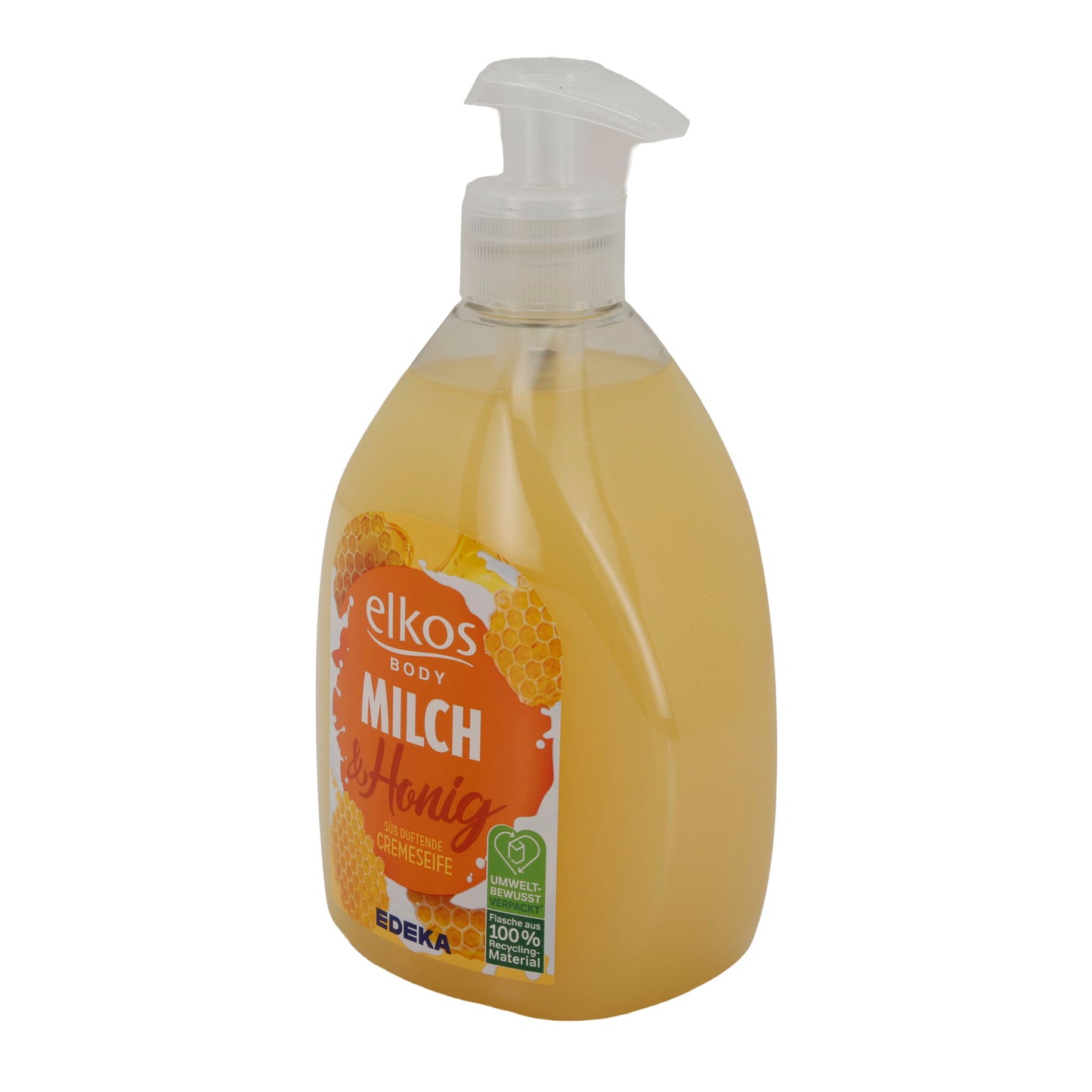 Cremeseife elkos BODY | Melk & Honing | 500 ml