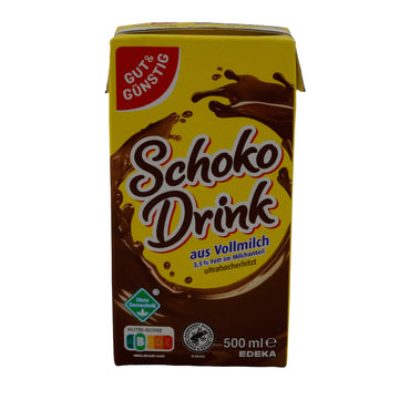 Drink Gut & Günstig Schoko Drink | Getränk | Vollmundiger Kakaogenuss | 500 ml GUT GUENSTIG