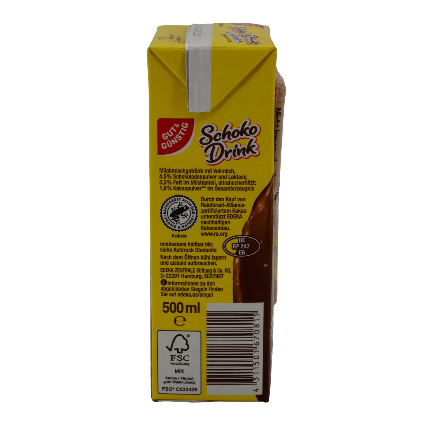 Drink Gut & Günstig Boisson Chocolatée | Boisson | Plaisir intense de cacao | 500 ml