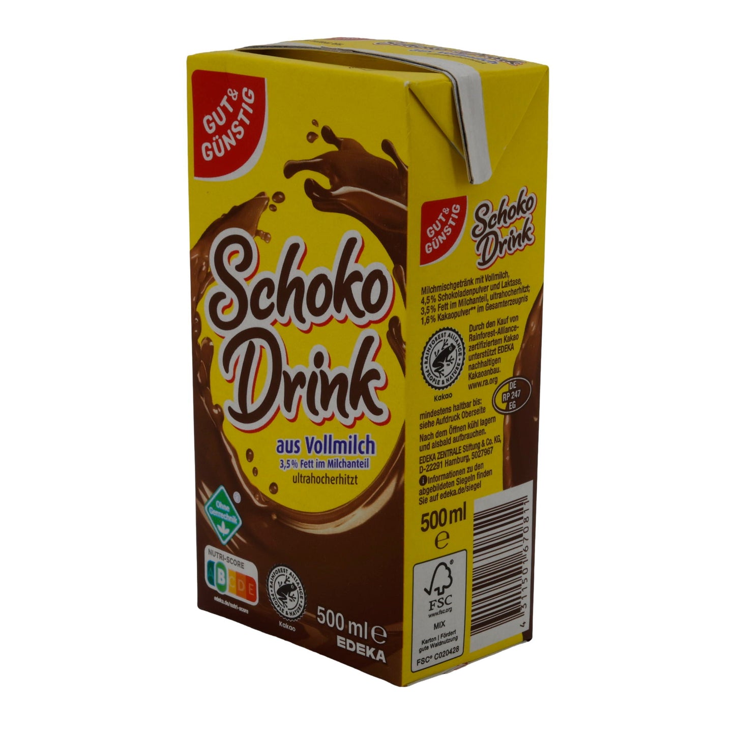 Drink Gut & Günstig Schoko Drink | Getränk | Vollmundiger Kakaogenuss | 500 ml GUT GUENSTIG
