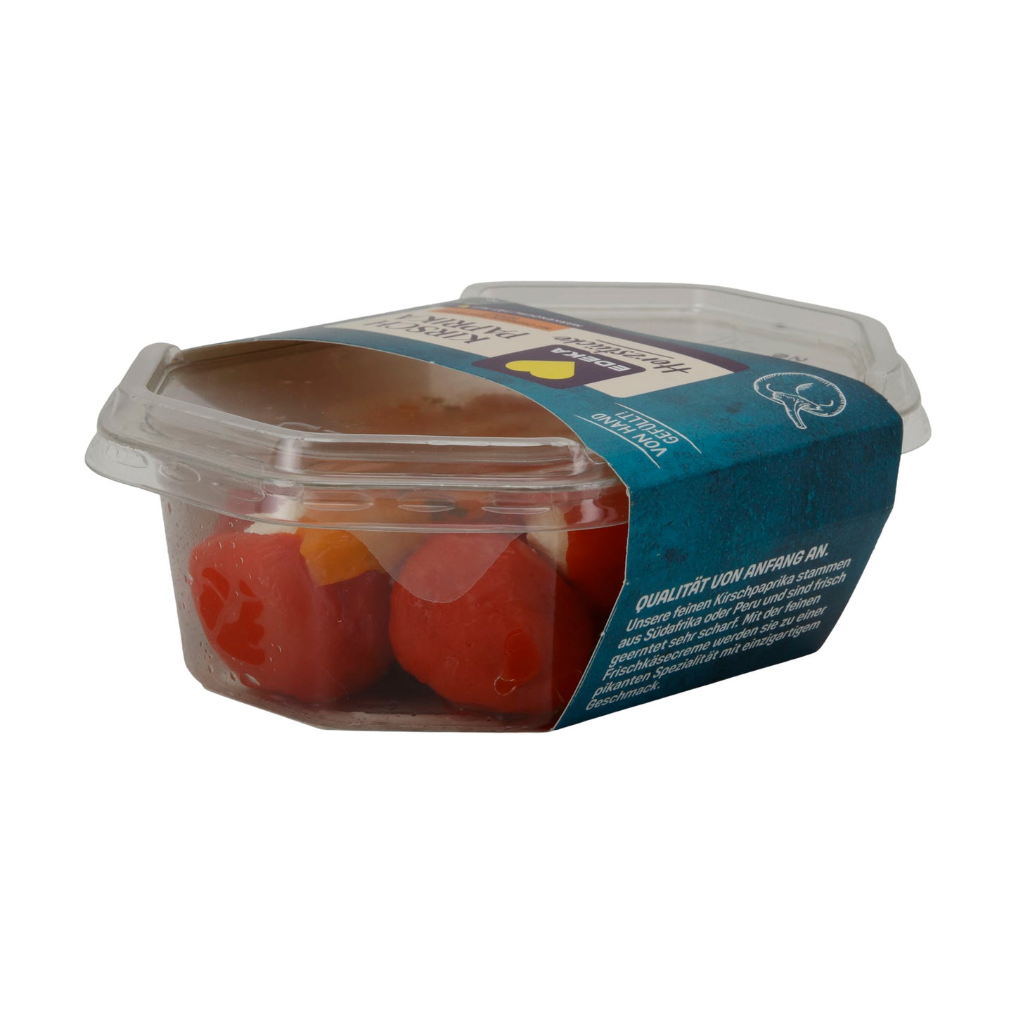 Cherry Peppers EDEKA Heart Pieces | With Cream Cheese, Spicy Antipasti Specialty | 150 g