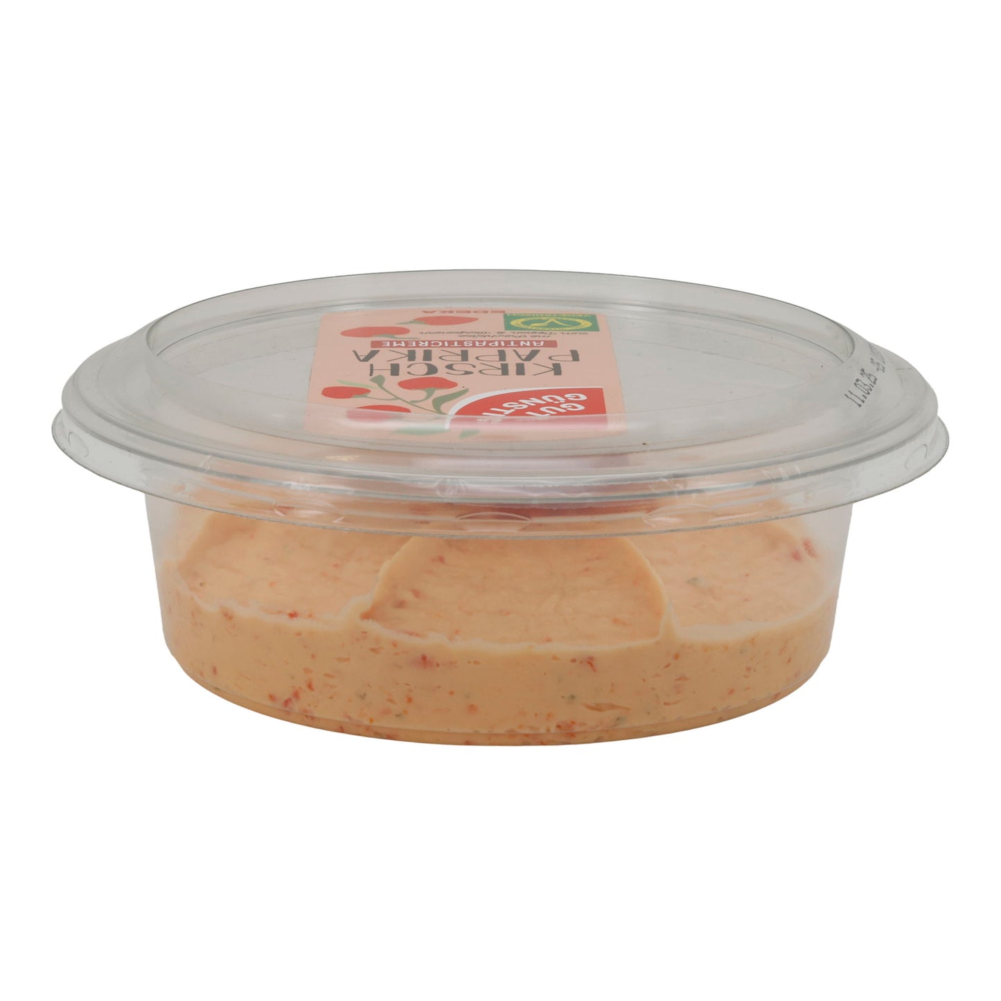Creme Gut & Günstig Kirschpaprika Antipasti-Creme | Crema di formaggio fresco piccante | Delicata nota di paprika | 150 g