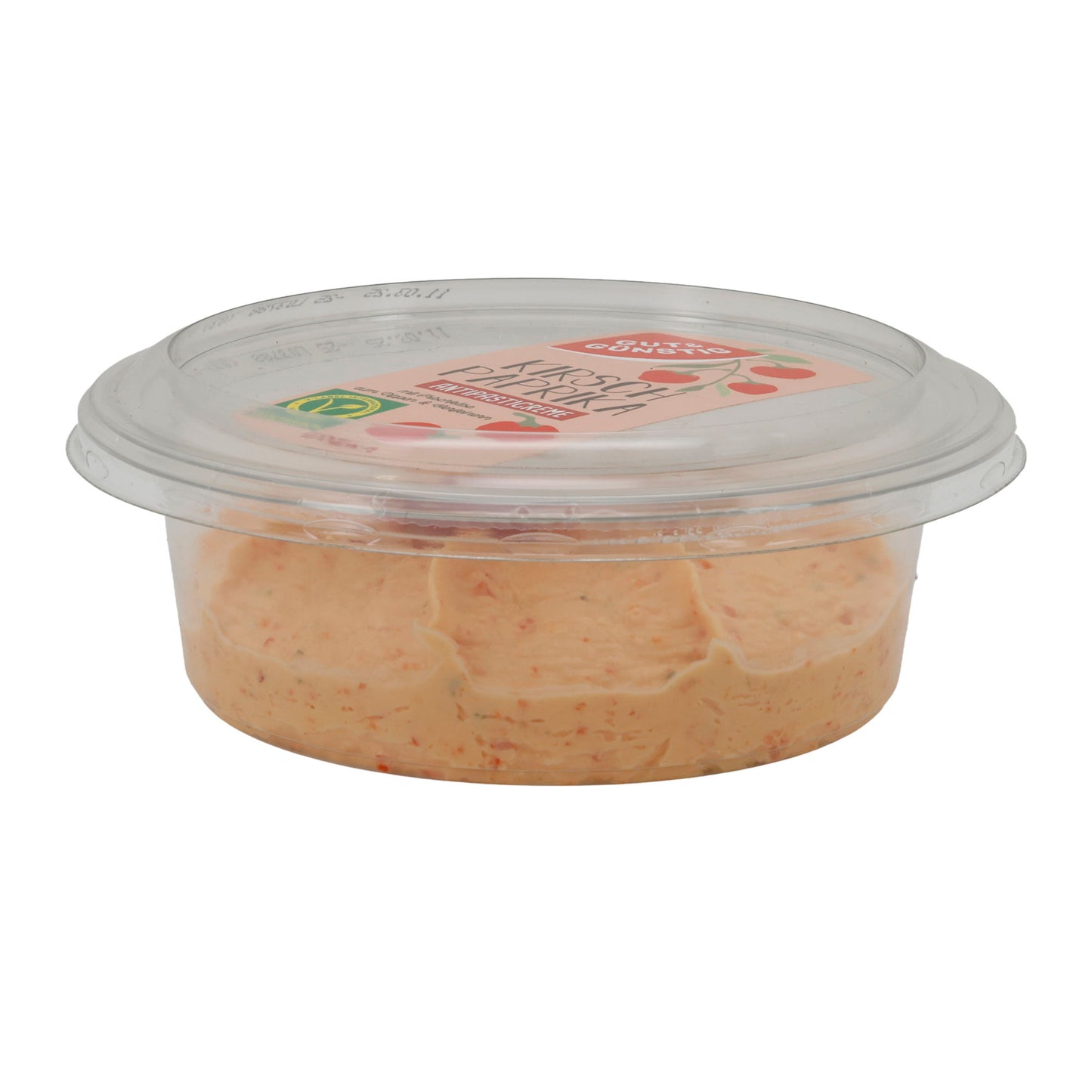 Creme Gut & Günstig Kirschpaprika Antipasti-Creme | Crema di formaggio fresco piccante | Delicata nota di paprika | 150 g