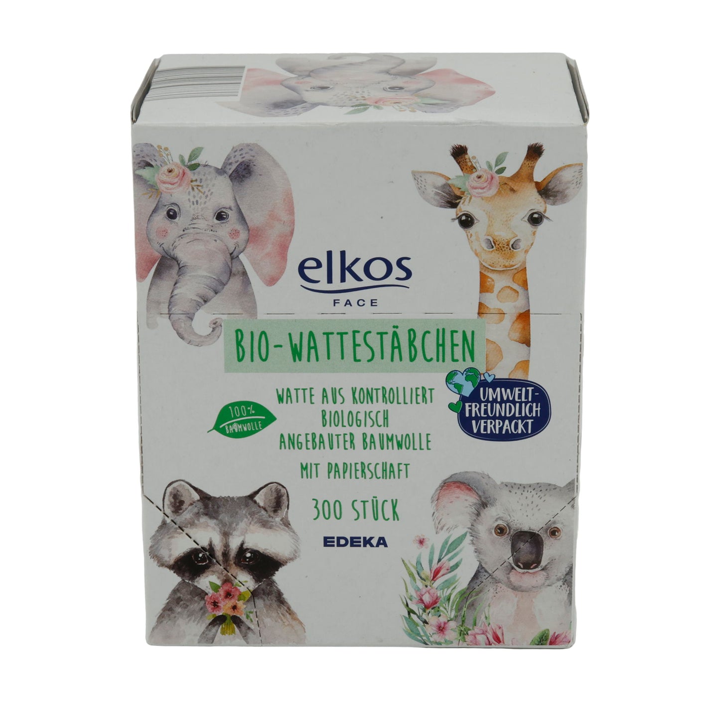 Bio cotton swabs elkos Face Bio cotton swabs | Bio cotton swabs | 300 pieces