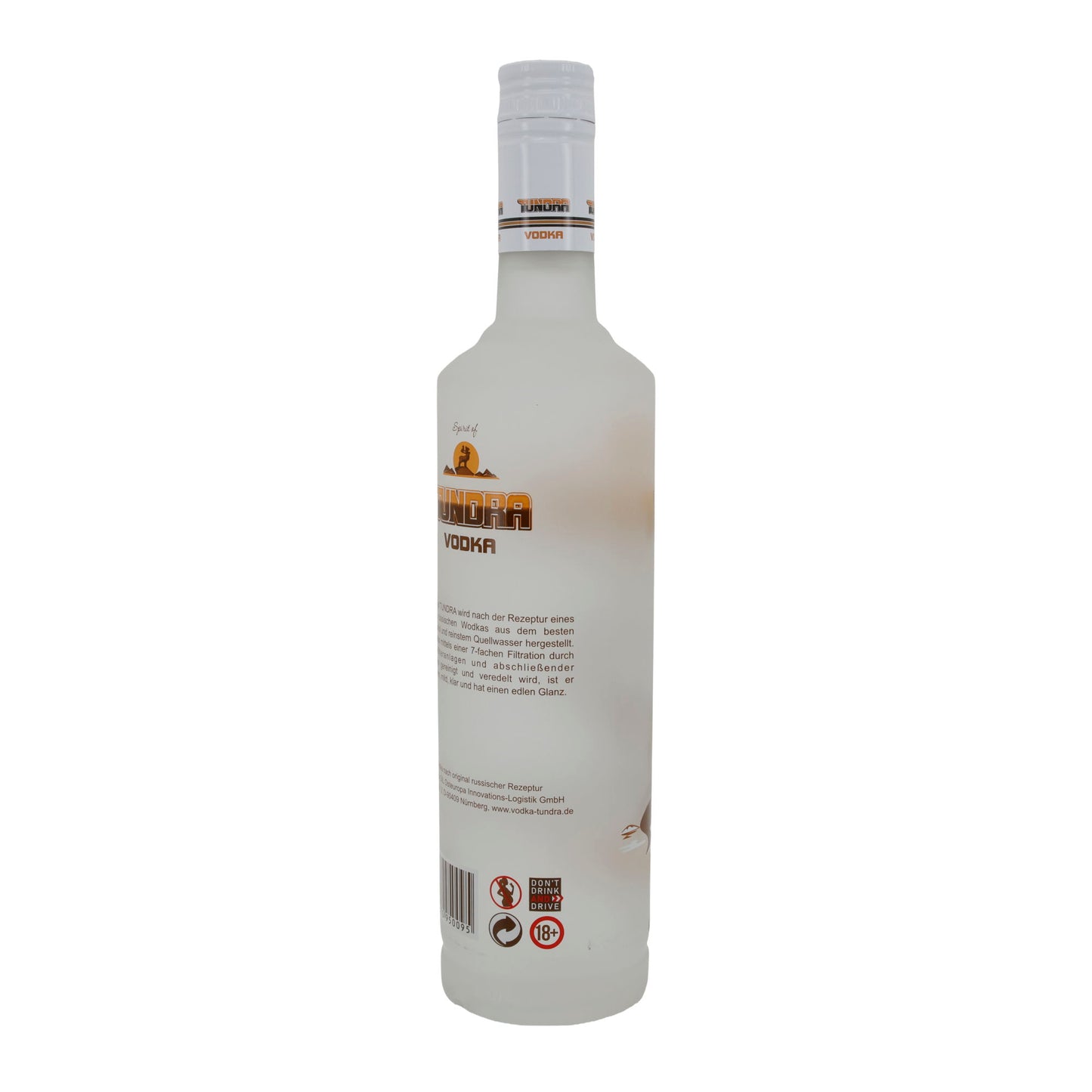 Tundra Votka | Tundra Ruhu | Rus Premium Votka | 40 % hacim | 0,7 l