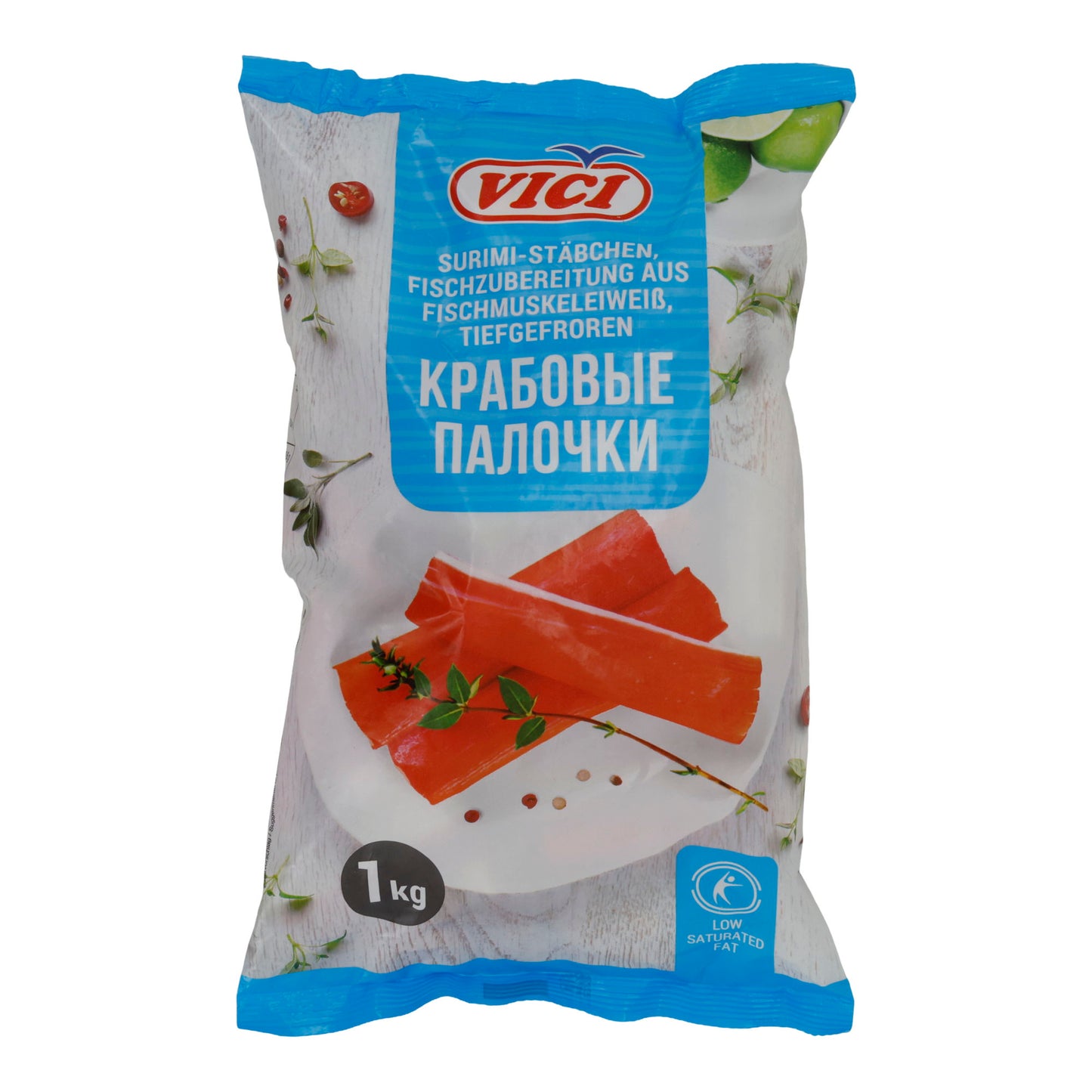 Surimi-Stäbchen Vici | Surimi | Tiefgefroren, aus Muskeleiweiß | 1 kg