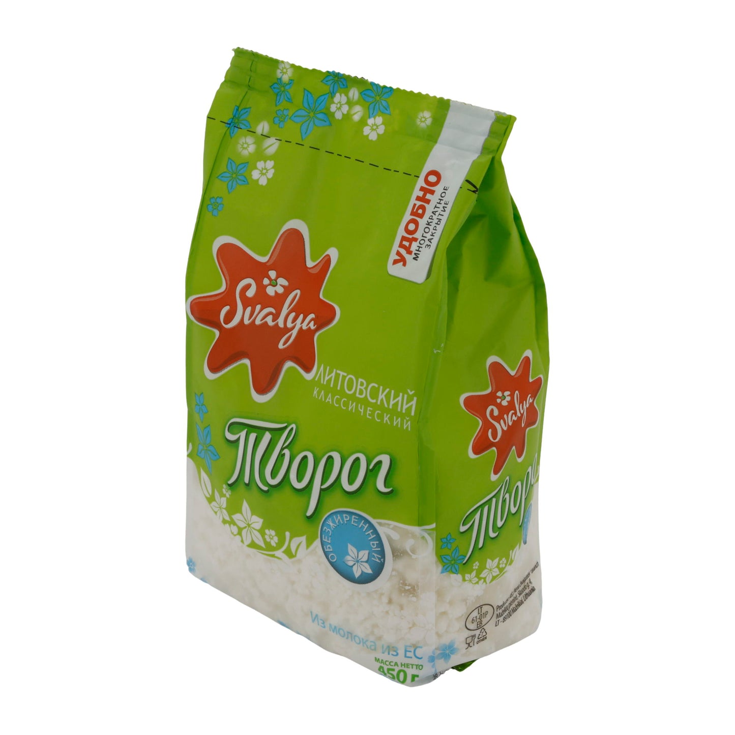 Formaggio fresco Svalya Tvorog lituano | Formaggio fresco | 0 % grassi | 450 g