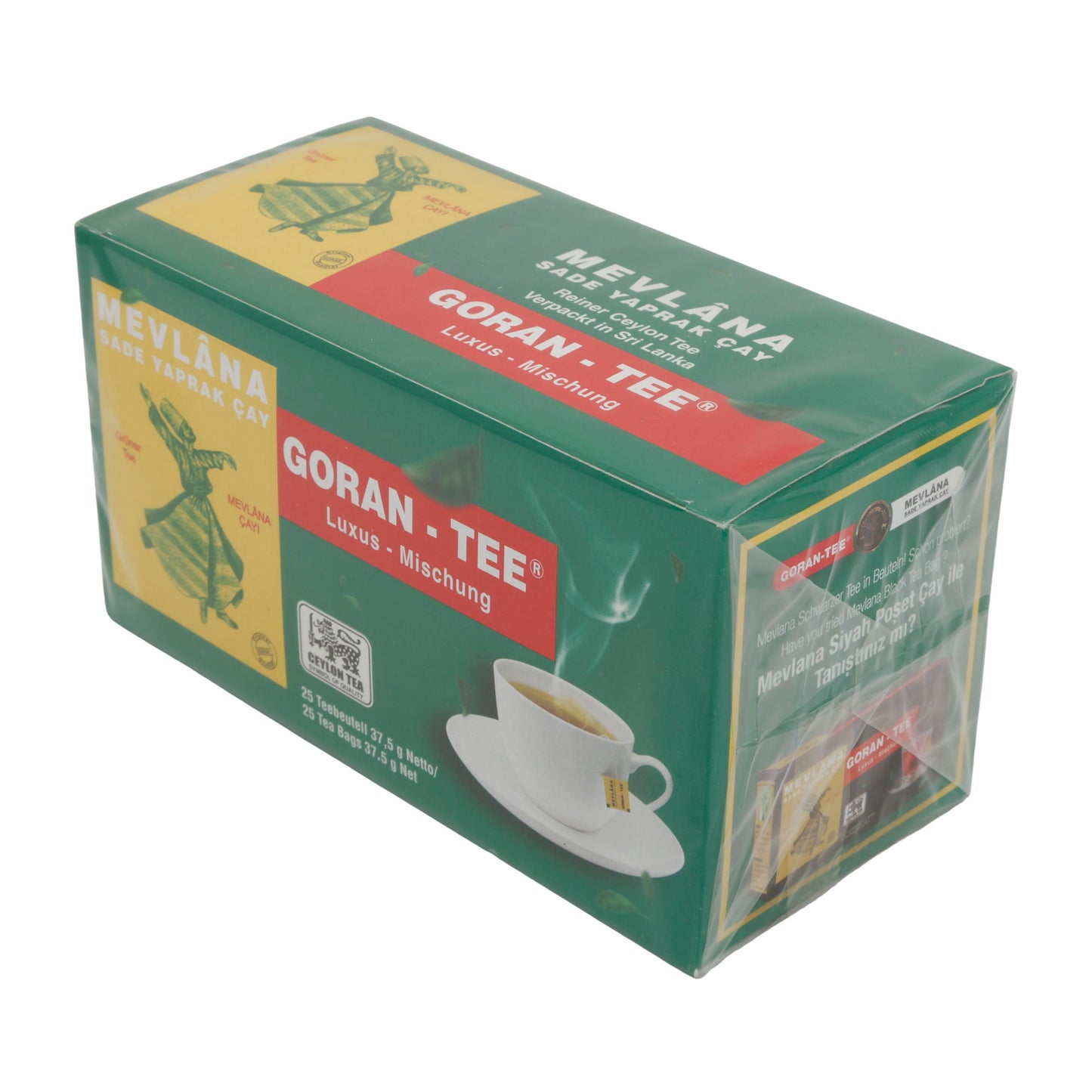 Groene Thee Goran-Thee | Thee | Mevlana Groene Thee, Luxe Mix, 25 Theezakjes