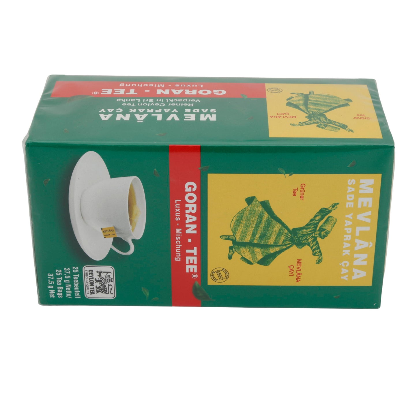 Groene Thee Goran-Thee | Thee | Mevlana Groene Thee, Luxe Mix, 25 Theezakjes