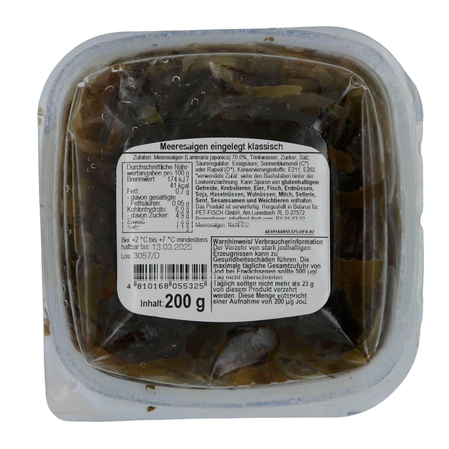 Alghe marine Santa Bremor Classico | Alghe marine | Specialità di alghe sott'aceto | 200 g