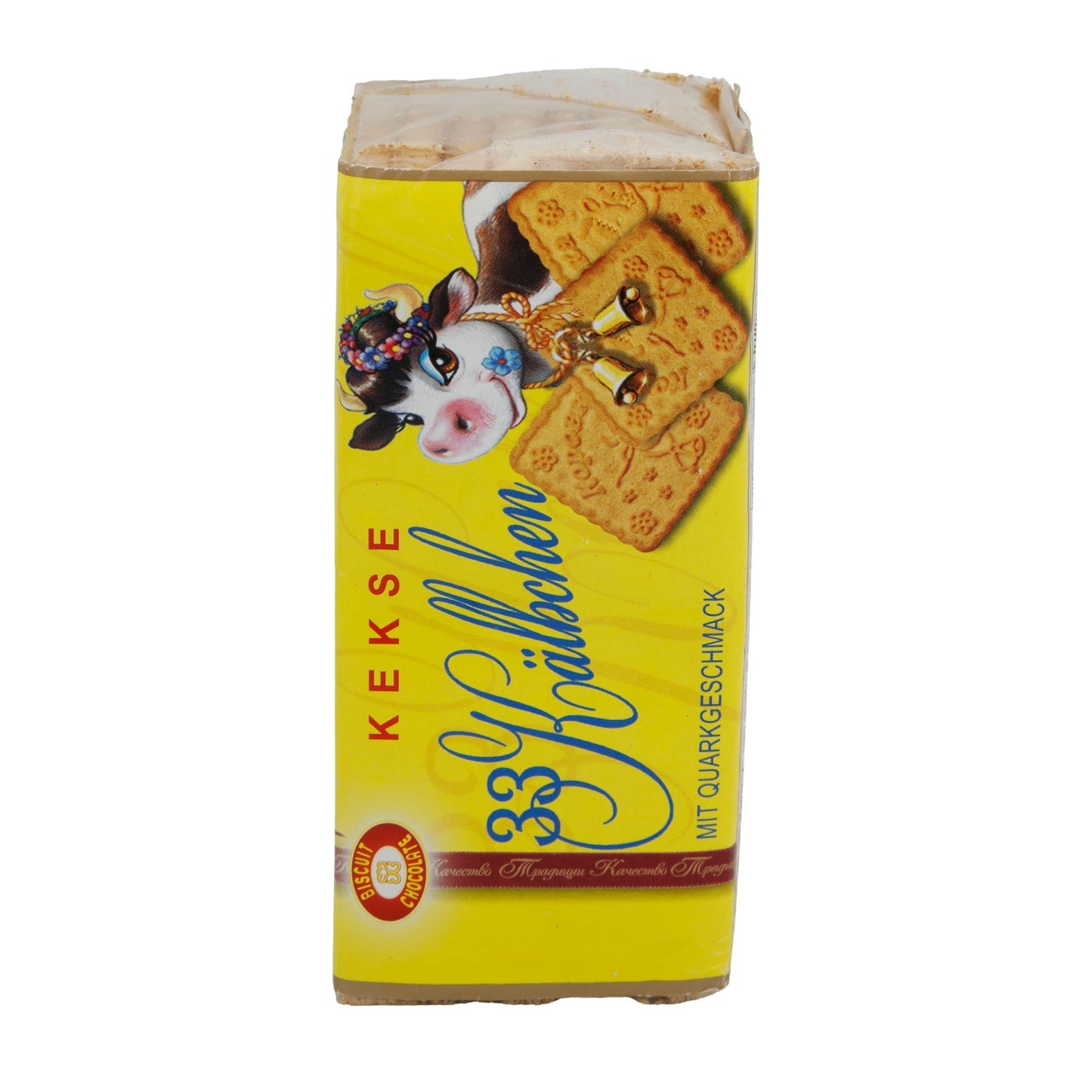 Kekse Biskvit Shokolad 33 Korovy | Quarkgeschmack-Kekse | Aus der Ukraine | 180 g